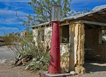 Ghost Town of Terlingua, TXの写真素材