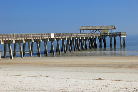 Tybee Island Pierのeditorial素材