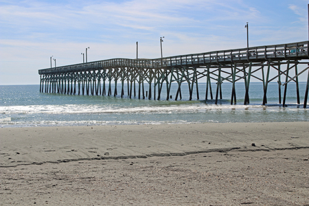 Fishing Pier in North Carolinaの写真素材