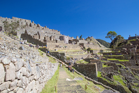 Ancient Inca Ruins of Machu Picchuのeditorial素材
