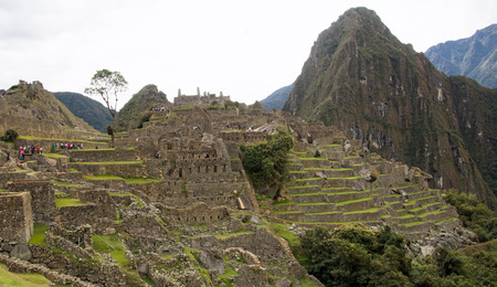 Ancient Inca Ruins of Machu Picchuの写真素材