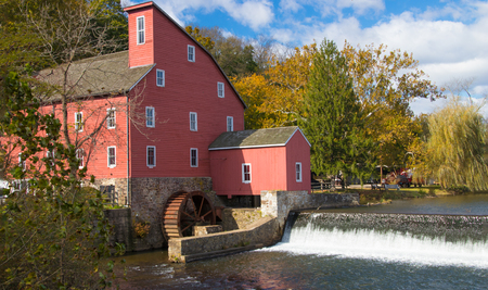 Red Mill in Clinton, New Jerseyの写真素材