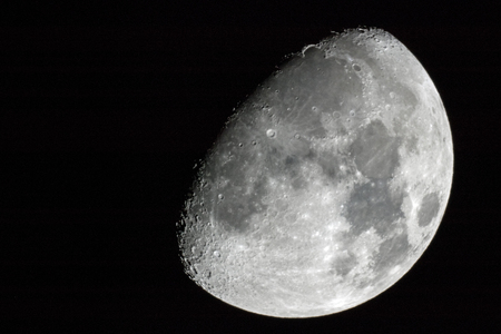 Waning Gibbous Moonの写真素材