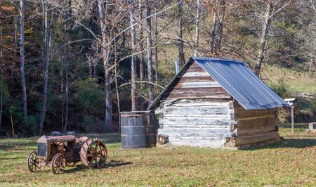 West Virginia country settingの写真素材