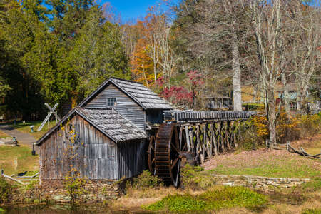 Mabry Grist Mill near the Blue Ridge Parkway in Virginia, USAの写真素材