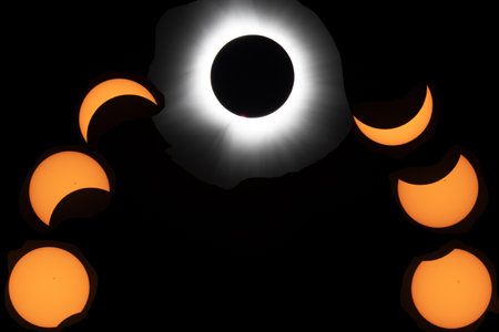 Total Solar Eclipse of April in phases