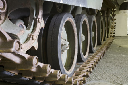 Tracks of Amphibious Assault Vehicle. The Amphibious Assault Vehicle (AAV)?official designation...