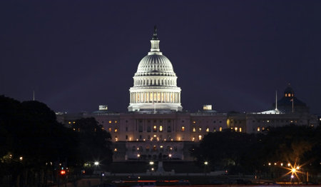 WASHINGTON, DC - AUGUST 15: United States Capitol building taken August 15, 2007 in Washington DC.のeditorial素材
