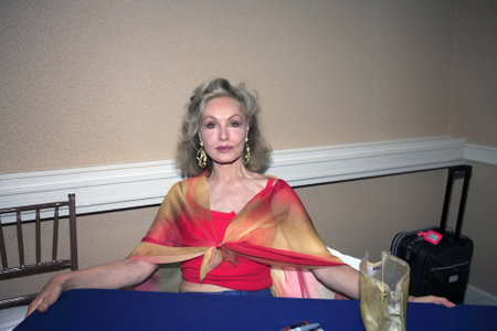 CHERRY HILL, NJ - JULY 13: Julie Newmar shown at the Super Mega Show and Comic Fest.  Taken July 13, 2008 in Cherry Hill, NJ.のeditorial素材
