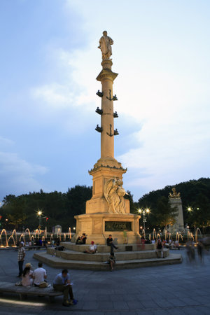 Columbus Circle near evening in New York City.のeditorial素材