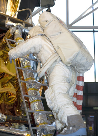 WASHINGTON, DC - JULY 9: Apollo Lunar Module Astronaut . Taken July 9, 2011 in Smithsonian National Air & Space Museum, Washington, DC.  のeditorial素材