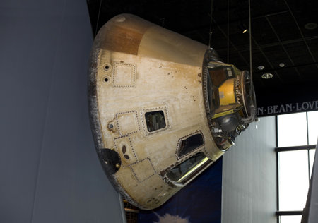 WASHINGTON, DC - JULY 9: Apollo  Command Module . Taken July 9, 2011 in Smithsonian National Air & Space Museum, Washington, DC.  のeditorial素材