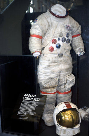 WASHINGTON, DC - JULY 9: Apollo 15 Lunar Suit worn by David Scott. Taken July 9, 2011 in Smithsonian...