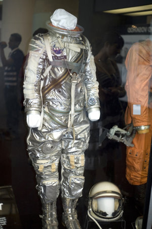 WASHINGTON, DC - JULY 9: John Glenn Space Suit. Taken July 9, 2011 in Smithsonian National Air &...