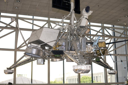 WASHINGTON, DC - JULY 9: Surveyor spacecraft. Taken July 9, 2011 in Smithsonian National Air & Space...