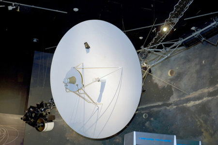 WASHINGTON, DC - JULY 9: Voyager Spacecraft. Taken July 9, 2011 in Smithsonian National Air & Space Museum, Washington, DC.  のeditorial素材