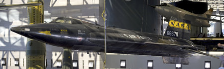 WASHINGTON, DC - JULY 9: North American X-15 rocket-powered aircraft/spaceplane. Taken July 9, 2011 in Smithsonian National Air & Space Museum, Washington, DC.  のeditorial素材
