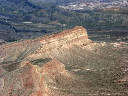 View by air of the mountains of Nevada in the USA.の写真素材