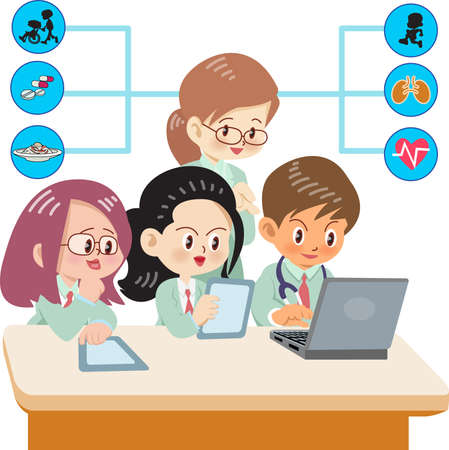 Medical studentsのイラスト素材