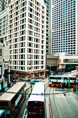 HONG KONG - JULY 30, 2012: Central District traffic and city life in this international financial...