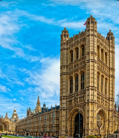 Palace of Westminster, home of the House of Commons and House of Lords with Big Ben in the backgroundのeditorial素材