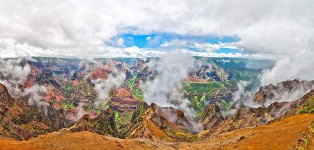 Waimea Canyon, Kauai Island, Hawaii, USAの写真素材