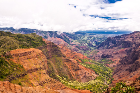 Waimea Canyon, Kauai Island, Hawaii, USAの写真素材