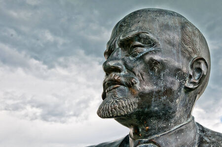 Lenin Statue in Cavriago, Emilia-Romagna, Italyのeditorial素材