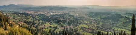 panoramic view of Florence from Fiesole. Tuscany, Italyの写真素材