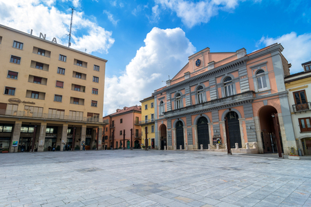 POTENZA, ITALY - MARCH 13, 2015: day view of Mario Pagano square in Potenza, Italy. Potenza is the highest regional capital city in Italy.のeditorial素材