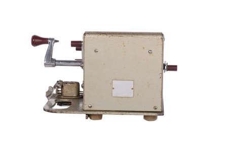 the old adding machine antique calculator meta mechanismの写真素材