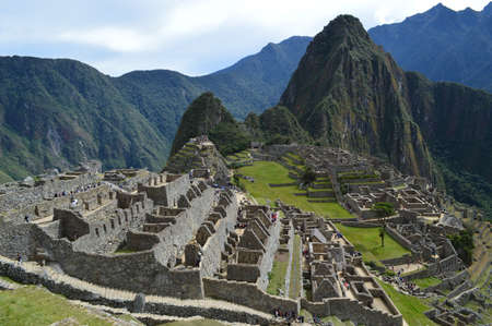 Machu Picchu and Wyna pichuの写真素材