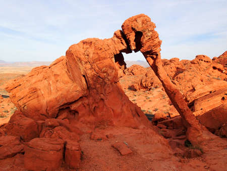 red fire canyon elephant rock - USAの写真素材