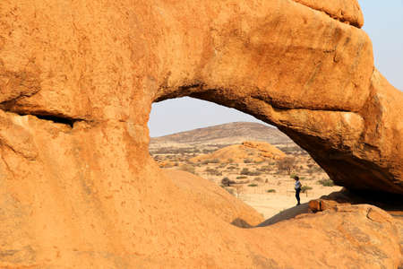 Spitzkoppe Rock Arch - Namibia Africaの写真素材