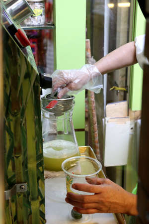 Preparation of a sugar cane juice - Kuala Lumpur Malaysia Asia