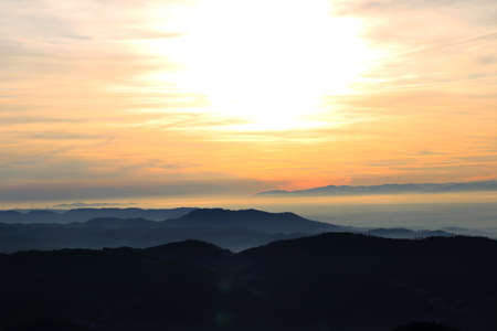 Beautiful Black Forest at sunset - Mummelsee, Germany