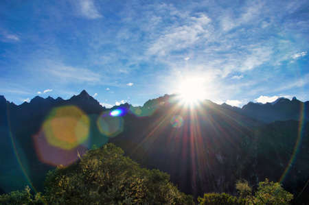 Panoramic view of the beautiful Andes - Peru, South America
