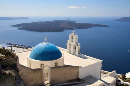 Thira (Fira) - Santorini Island, Greece, Europeの写真素材