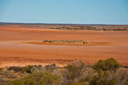 landscape of the red australian desertの写真素材