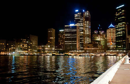 SYDNEY, AUSTRALIA ? AUGUST 18: modern buildings and skyscrapers in downtown Sydney on August 18, 2010 in Sydney, Australia. Sydney and its skyline is famous travel place for all tourist in the entire worldのeditorial素材