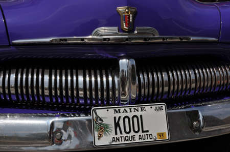 old american car in a special meeting in USA のeditorial素材