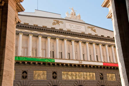 the Royal Theater San Carlo in Naples, Italyのeditorial素材