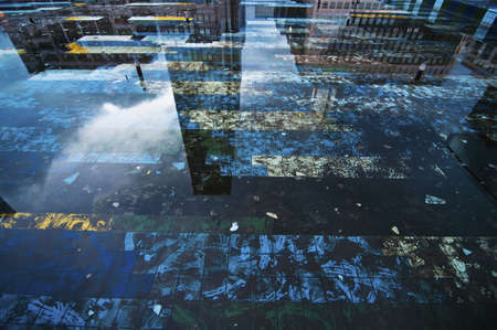 skyscrapers at the city of Naples, Italyの写真素材