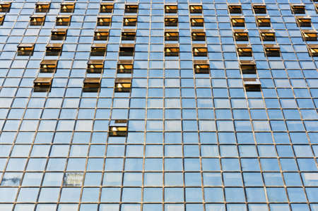 detail of skyscraper at the city of Naples, Italy