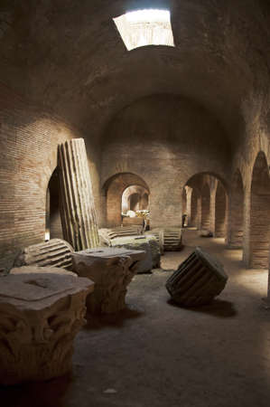 roman amphitheatre in Pozzuoli, Naples, Italyのeditorial素材