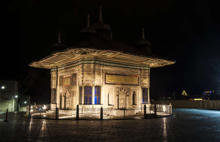 view of the Hagia Sofia in sultanahmed, Istanbulの写真素材