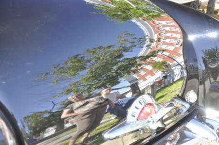 SACO MAINE - JULY 27: old american car in a annual exhibition on July 27, in Saco MEのeditorial素材