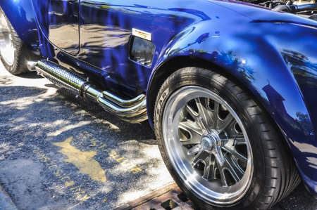 SACO MAINE - JULY 27: old american car in a annual exhibition on July 27, in Saco MEのeditorial素材