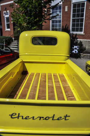 SACO MAINE - JULY 27: old american car in a annual exhibition on July 27, in Saco ME