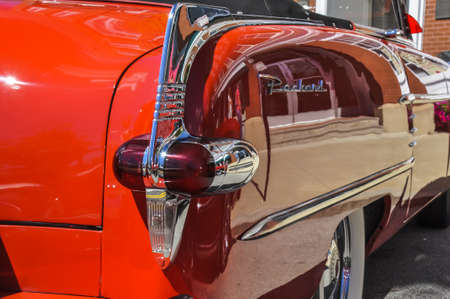 SACO MAINE - JULY 27: old american car in a annual exhibition on July 27, in Saco MEのeditorial素材